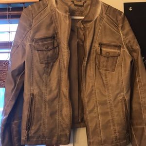 Faux leather jacket